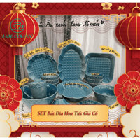 Set Bát Đĩa Họa Tiết Giả Cổ Trang trí - Bát ăn cơm họa tiết giả cổ đa dạng (Nhận riêng lẻ sản phẩm)