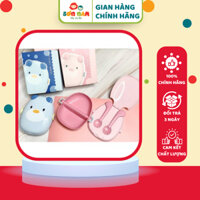 Set Bát Thìa Dĩa Hình Gấu Cực Dễ Thương Dành Cho Bé