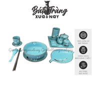 Set Bát Tô Phở Mỳ Bún Men Hoả Biến Men Kem Khử Hoạ Tiết Vẽ Tay Thủ Công Gốm Sứ Cao Cấp Bát Tràng