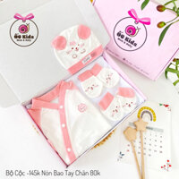 Set Bé Gái Sơ Sinh (KÈM NÓN BAO TAY CHÂN)