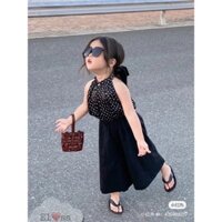 Set bi cổ yếm + quần dài cho bé gái