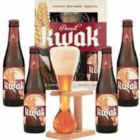 Set bia Pauwel Kwak 4 chai 330ml + 1 ly nhập khẩu Bỉ