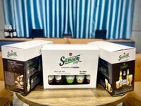 Set Bia Thầy tu Bỉ Westmalle 2 x 33cl (Dubbel & Tripel) + 1 ly - 330ml (Set)