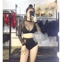 Set bikini dài tay ren