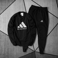 Set bộ ADIDAS BASKETBAll vải nỉ bông, ấm áp