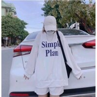 Set bộ áo dài tay quần lửng cotton dày dặn Freesize 65kg - Hana Shop