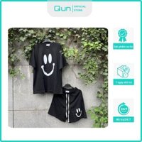 Set Bộ Áo Phông Mặt Cười Unisex Định Lượng 250gsm