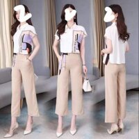 SET BỘ ÁO SƠ MI LỤA + QUẦN ỐNG RỘNG - 258