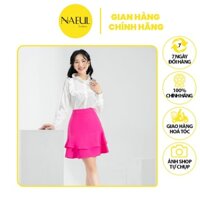 Set Bộ Áo Sơ Mi Trắng Phối Ren Mix Chân Váy Hồng Bèo 2 Tầngphong Cách Nhẹ Nhàng Sang Chảnh