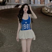 Sét bộ áo yếm số 98 ngôi sao , phối quần đùi bí hot hit