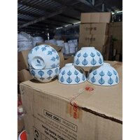 Sét Bộ Bát Cơm, Chén Cơm Sứ 10c, Hình Đuôi Công Xanh, Kích Thước 11cm
