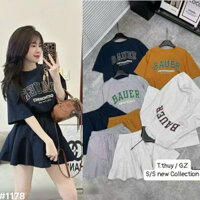 Set bộ Bauer áo rộng chân váy ngắn xoè đuôi cá 1178 xinh đỉnh hàng QCl1 Mina freesize