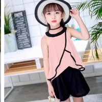 SET BỘ BÉ GÁI ÁO CÁNH DƠI XOÈ QUẦN VÁY SIÊU XINH