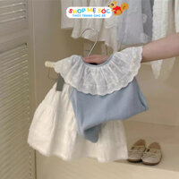 Set Bộ Bé Gái Áo Sát Nách Kèm Chân Váy Ngắn Dễ Thương Chất Cotton Mát Cho Bé Gái Đi Chơi Đi Tiệc (X)