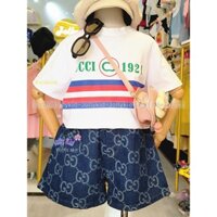 Set bộ bé gái. set bộ áo thun quần jean cho bé size 10-30kg