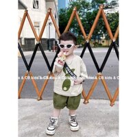 SET BỘ BÉ TRAI ÁO THUN COTTON QUẦN KAKI SỊN SÒ 8-30KG(DEXANH)