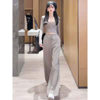 SÉT BỘ BECHIC SÉT BỘ THUN ỐNG RỘNG SÉT BỘ THUN TAY DÀI THU ĐÔNG DI CHƠI STREET STYLE