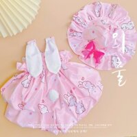 Set bộ bí thỏ con 2 tai và đuôi dễ thương cho bé 4-20kg
