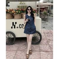 SET BỘ BÒ XƯỚC ÁO SƠ MI SÁT NÁCH PHỐI KHUY KÈM QUẦN SHORT - HÀNG TK