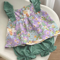 SET BỘ CÁNH TIÊN HOA TÍM XANH