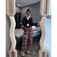 Set Bộ Cao Cấp Nữ, Áo Len Lông Thỏ, Quần Dạ Hàng Cao Cấp Loại 1 Freesize