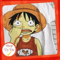 Set Bộ Cartoon Unisex Luffy Quần Đùi 3 Line – Lapi VN, Đồ Mặc Nhà, Freesize Nam Nữ Đều Mặc Được