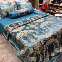 Set Bộ Chăn Ga Gấm Lụa Hoàng Gia 2019