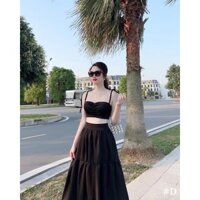 SET BỘ CHÂN VÁY XOÈ ÁO CÚP NGỰC
