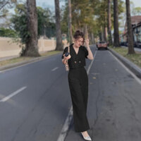 Set Bộ Công Sở Nữ Áo Vest Croptop Mix Quần Ống Rộng TTP Fashion