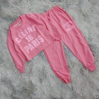 Sét bộ da cá cho bé gái, đồ bộ cho bé gái(25-40 kg)