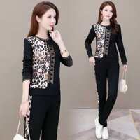 SET BỘ DÀI THỂ THAO HỌA TIẾT BEO 3D SẮC SẢO