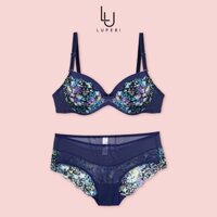 Set bộ đồ lót nữ ren thêu hoa cao cấp Luperi NY817