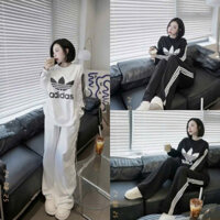 Set Bộ Đồ Nữ Adidas Dài Tay Kèm Quần Xuông Chất Umi Siêu Chất (Freeship)