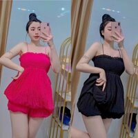 Set Bộ Đồ Nữ Áo Dây Bí + Quần Bo Chun (Hàng Chuẩn Đẹp)