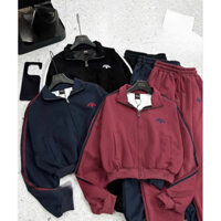 SET BỘ ĐỒ NỮ ÁO KHOÁC DÀI TAY KHOÁ KÉO CHẤT NỈ