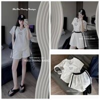 Set Bộ Đồ Nữ Áo Phông Áo Thun Nữ Dáng Thụng Quần Sooc Quần Đùi Cotton Hàn Freesize Mẫu BOTTEC. TP52