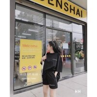 Sét Bộ Đồ Nữ Mặc Đi Chơi, Dự Tiệc Mùa Hè, Áo Phông Cotton Mát Mịn Kèm Quần Thun Cát Phong Cách Hàn Quốc B10