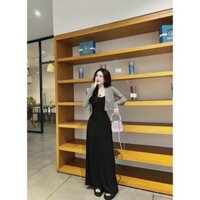 Sét Bộ đồ nữ váy dáng dài kèm áo khoác