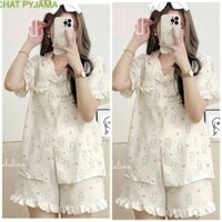 Sét bộ đùi pyjama gân hình cute