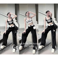 sét bộ gân xuông áo in ba lỗ hot