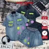 Set bò giấy có họa tiết, khuy bấm,áo sơ mi mix quần short cạp chun dành cho nữ, màu sắc nhẹ nhàng thanh tao, from rộng