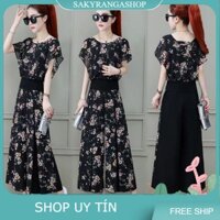 SET BỘ HOA QUẦN ỐNG RỘNG CAO CẤP