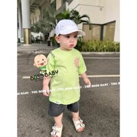 Set bộ jean áo chuối non mặt trời (9-27kg) - SH24159 - ThebossbabyVN - Áo Cotton Quần Jean
