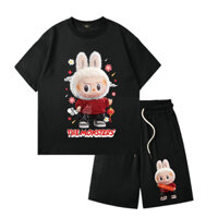 Set bộ Labubu Trung Thu cho bé gái trai bé gái màu đen hàng cao cấp nhà Tilini size từ 18-50 cân