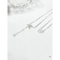 Set bộ lắc tay dây chuyền bạc ta mẫu thiên thần bạc xinh