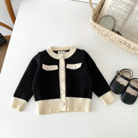 set bộ len đen trắng