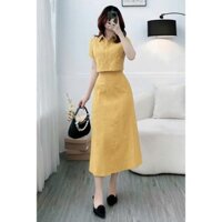 Set bộ Linen phối chân váy xinh xắn_SE8056