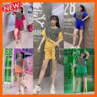 set bộ mặc nhà đùi cho nữ chất vải cotton cao cấp