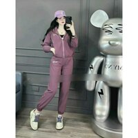 SET BỘ MŨ GIÓ 2 LỚP KHÓA KÉO QUẦN BO 5 MÀU lương su shop