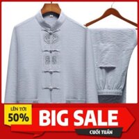 Set bộ nam dài tay, chất đũi Tự nhiên 100% mềm, mịn, mát *